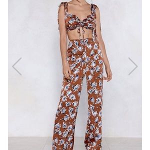 Floral pant set